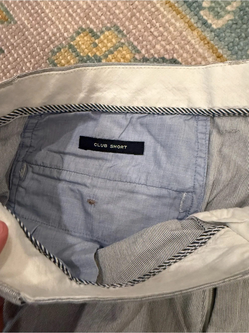 J. Crew Light Blue Seersucker Flat-Front Shorts